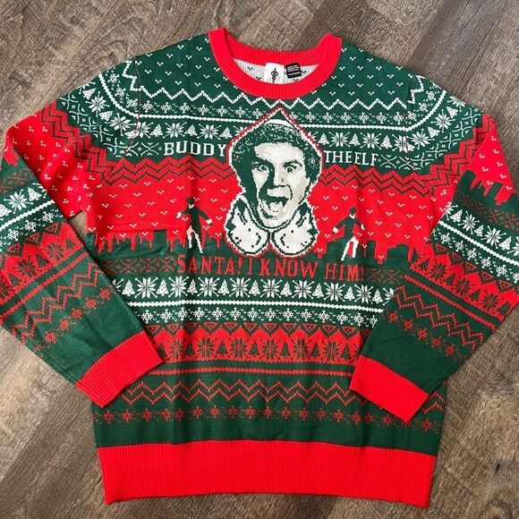 Buddy The Elf Ugly Christmas Sweater- Size XXL - Picture 1 of 6